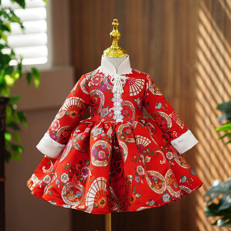 Luxury Birthday Princess Dress Birthday Party Red Dress