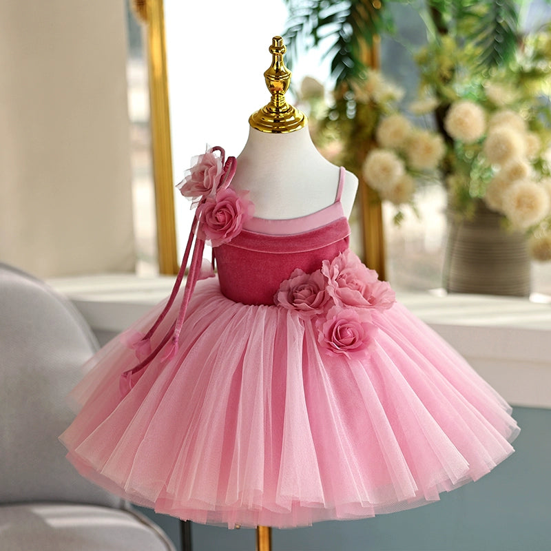 Cute Girl Birthday Dress Flower Girl Wedding Puffy Princess Dress