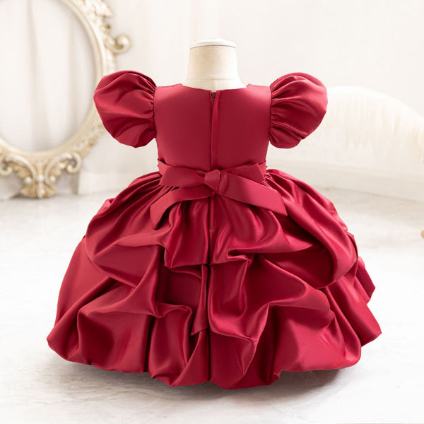 Flower Girl Dresses Baby Girl  Puff Sleeves Dresses