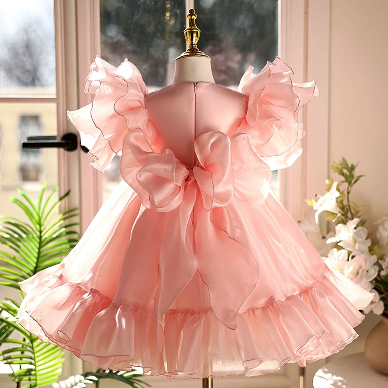 Pink Children's Ball Dress Girls Birthday Princess Dress