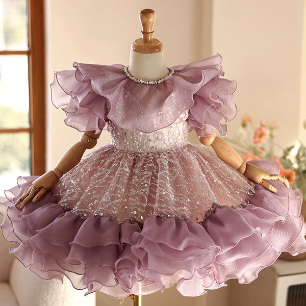 Children's Birthday Party Princess Dress Girls Baptism Dresses