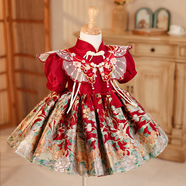 Christmas Dress Girls Birthday Party Dresses Girls Christening Princess Dress