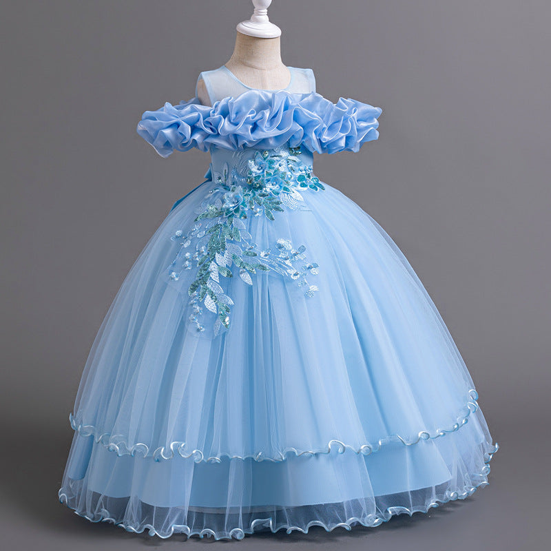 Children's Birthday Princess Dress Girl Wedding Elegant Dress