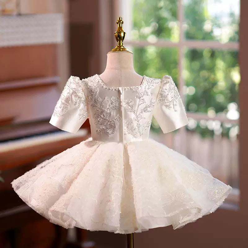 Girls Elegant Princess Dress Flower Girl Wedding Dress