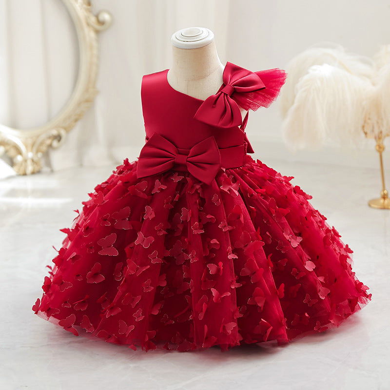 Elegant Little Girl Dresses Toddler Mesh Princess Dress
