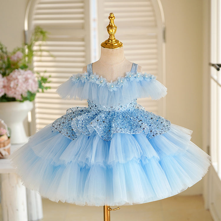 Children's Birthday Dresses Girls Party Puffy Princess Dress