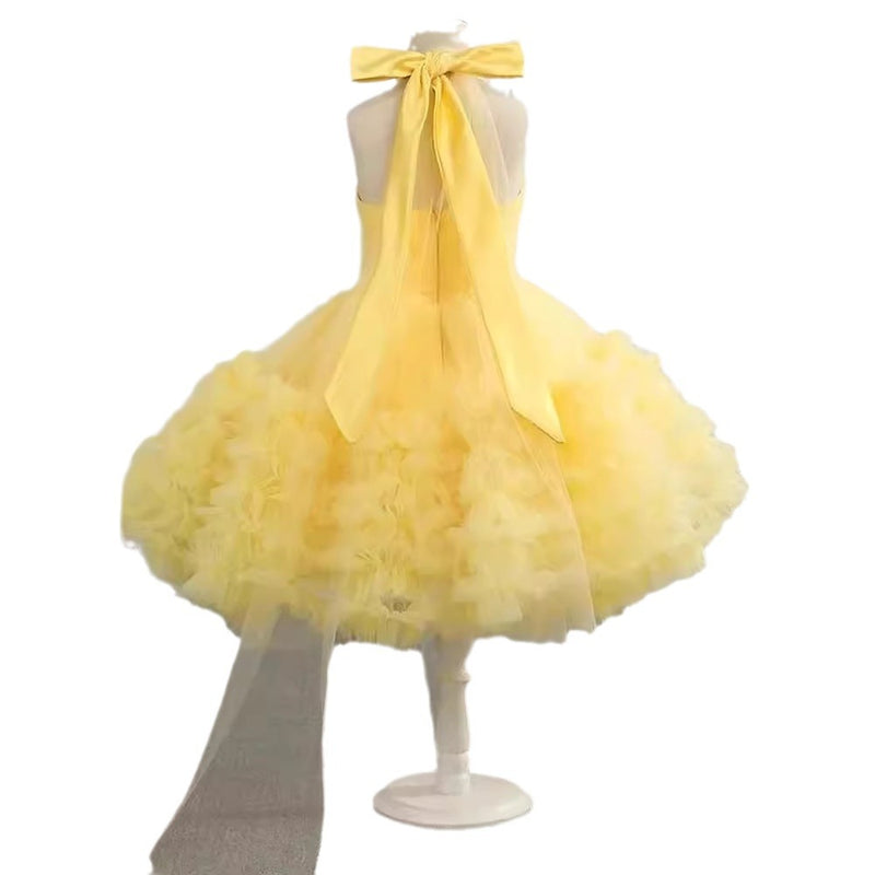 Elegant Beauty Pageant Dress Toddler Birthday Party Princess Dress