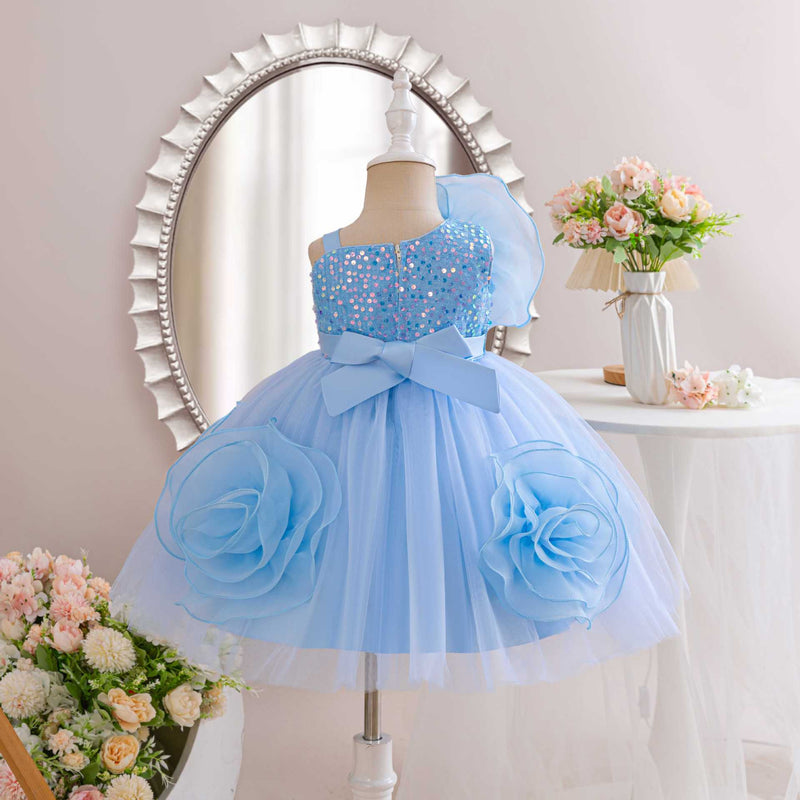 Cute First Communion Dresses Big Flower Princess Dress