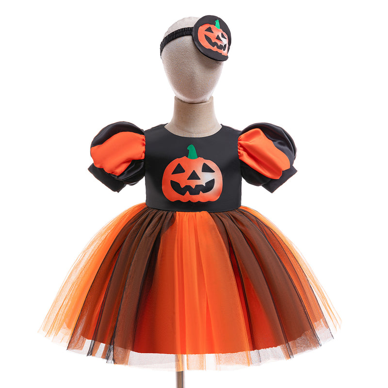 Cute Halloween Dress Girls Cosplay Princess Dress Toddler Costume Dress