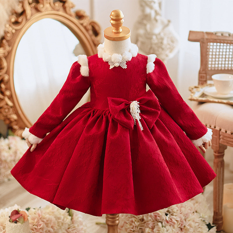 Girls Christmas Dress First Communion Dress Christening Dresses