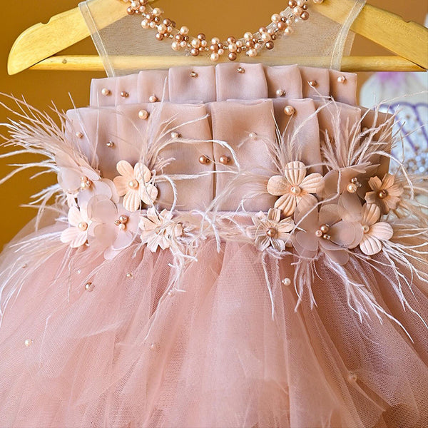 Elegant Baby Girls Beauty Pageant Dress Toddler Birthday Party Dresses