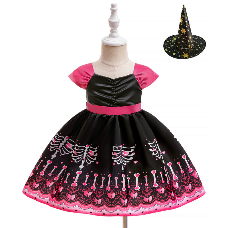 Cute Halloween Dress Girls Cosplay Princess Dress Toddler Costume Dress