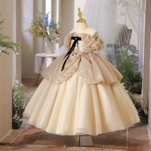 Girls Prom Elegant Dress Children Birthday Princess Dress