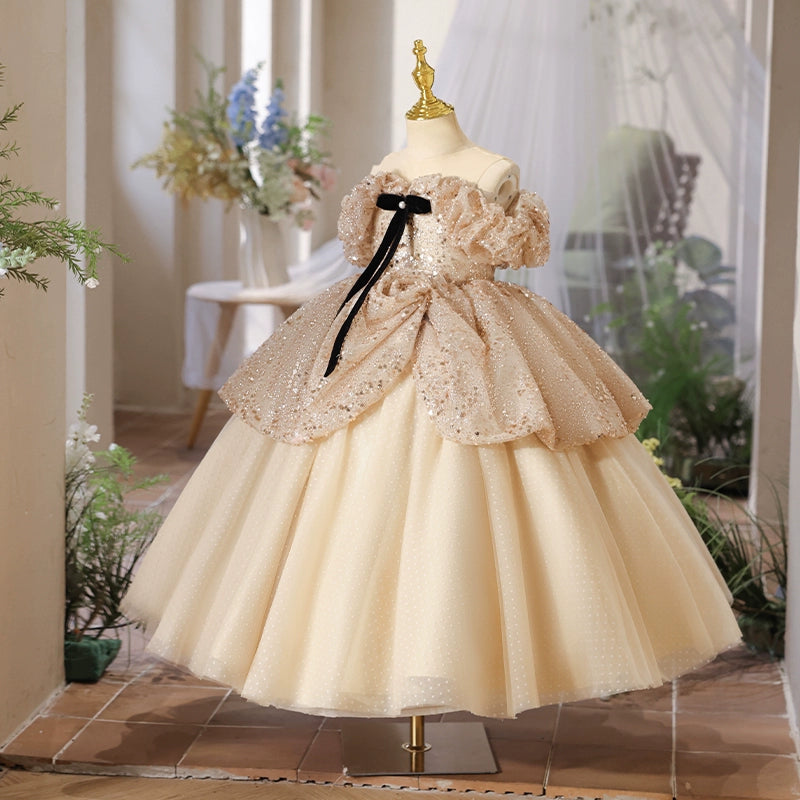 Girls Prom Elegant Dress Children Birthday Princess Dress