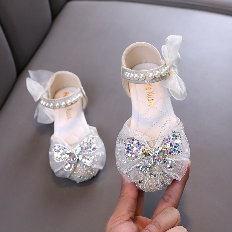 Baby Girl Cute Princess Diamond Leather Shoes