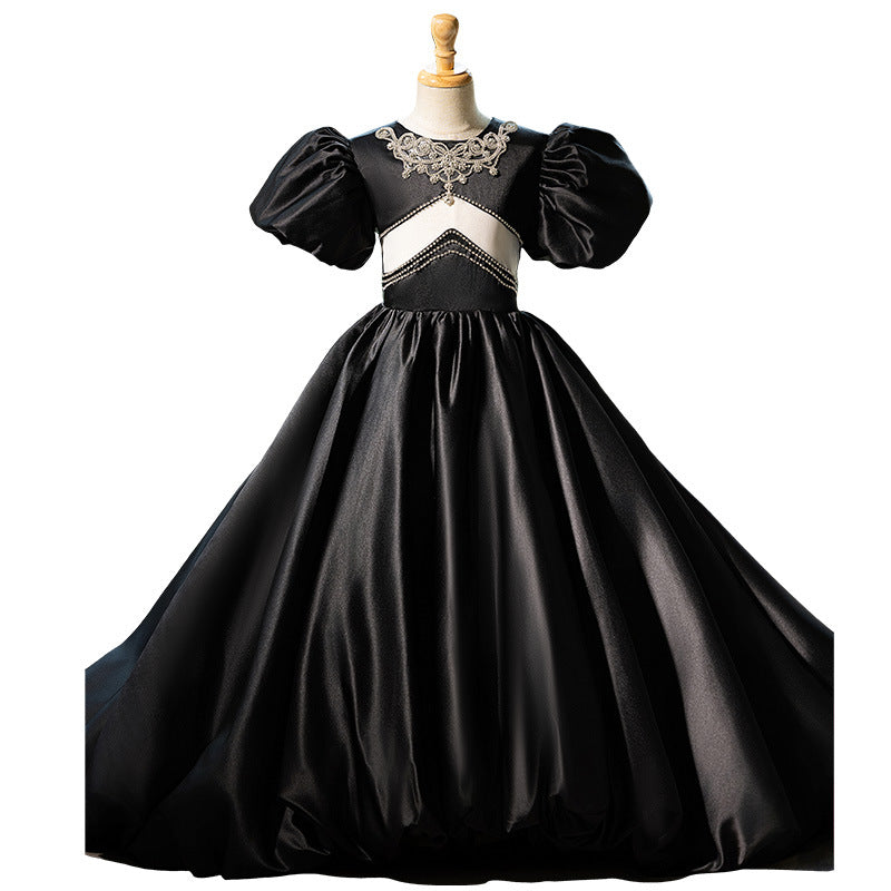 Christmas Dress Girls Black Party Dress Girls Pageant Dresses