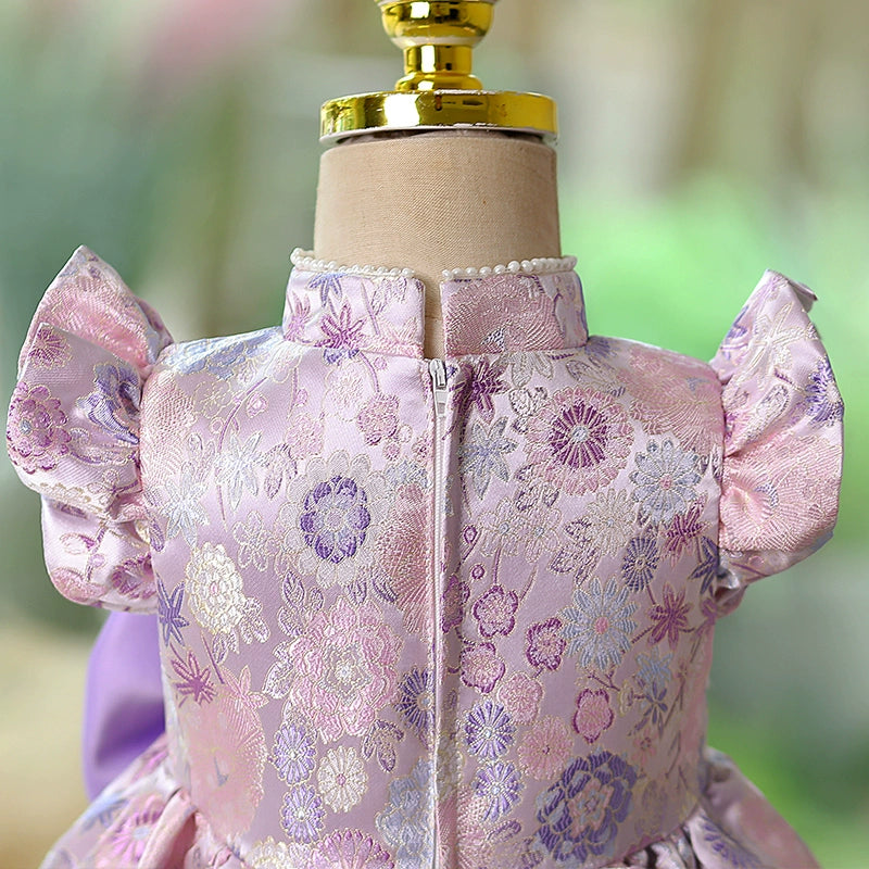 Cute Baby  Girl Christening Dress Baptism Dress Toddler Birthday Princess Dress