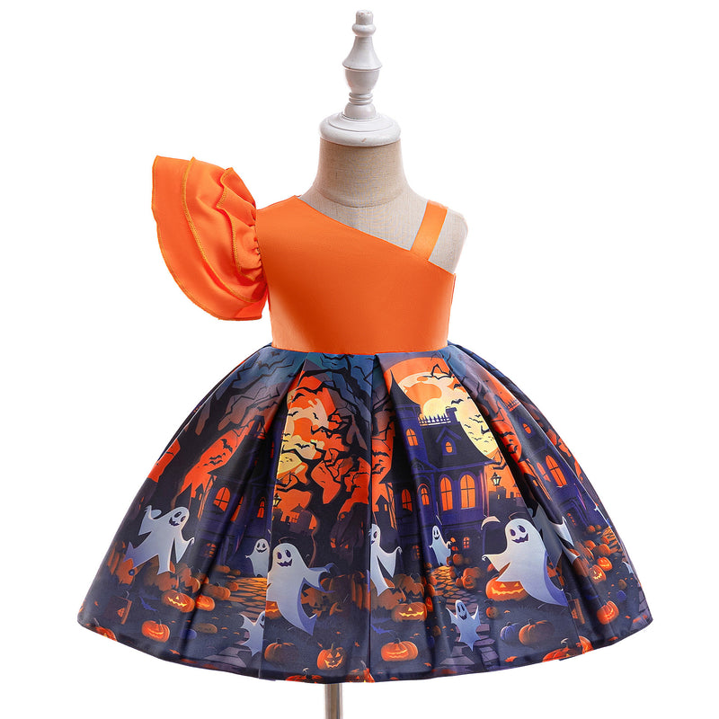 Cute Halloween Dress Girls Cosplay Princess Dress Toddler Costume Dress