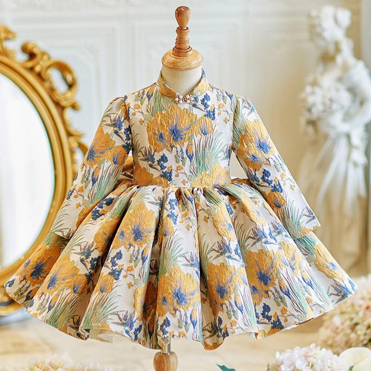 Baby Girl Birthday Cute Dress Long Sleeve Children Princess Dress