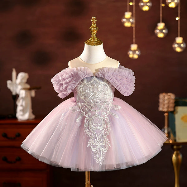 Luxury Sequined Flower Girl Dress Girls Christmas Dress Flower Girl Princess Dress