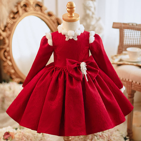 Girls Christmas Dress First Communion Dress Christening Dresses