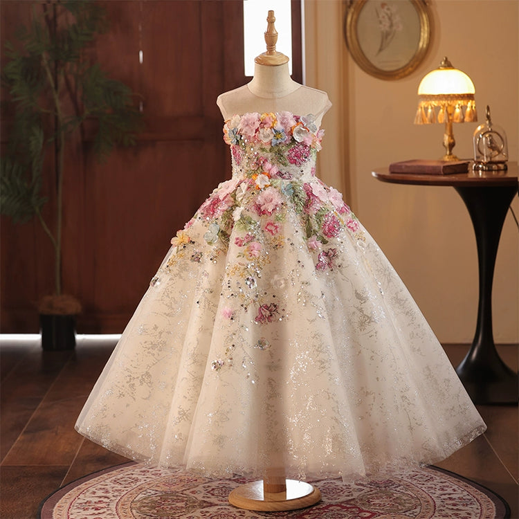 Luxurious Flower Girl Dress Baby Girl Christmas Dress Toddler Birthday Ball Gown