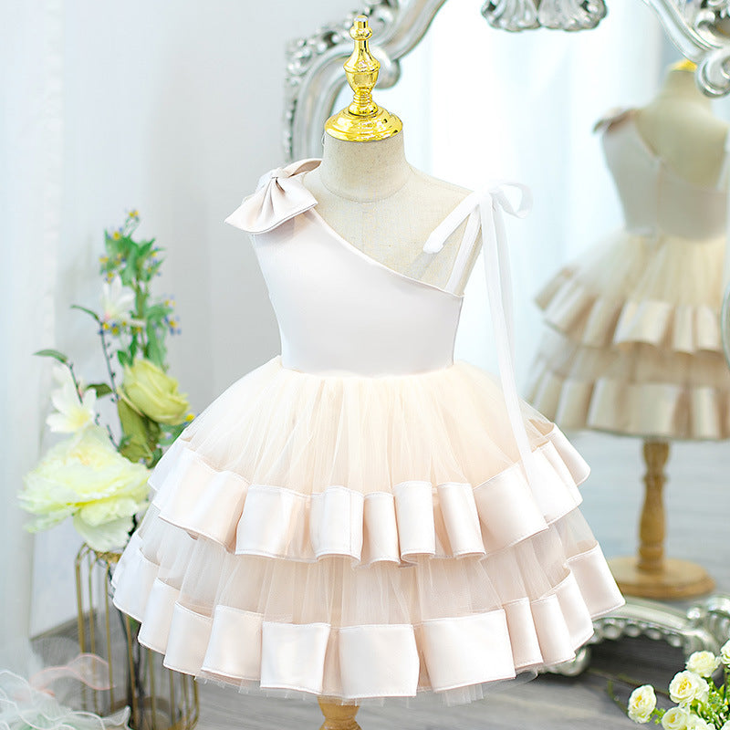 Baby Birthday Puff Princess Dress Flower Girl Wedding Dress