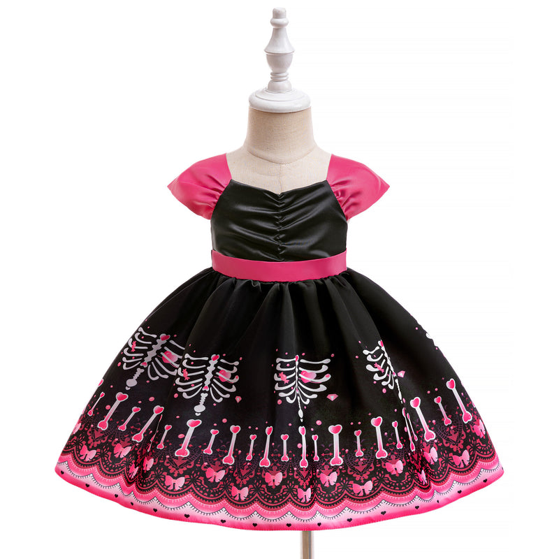 Cute Halloween Dress Girls Cosplay Princess Dress Toddler Costume Dress