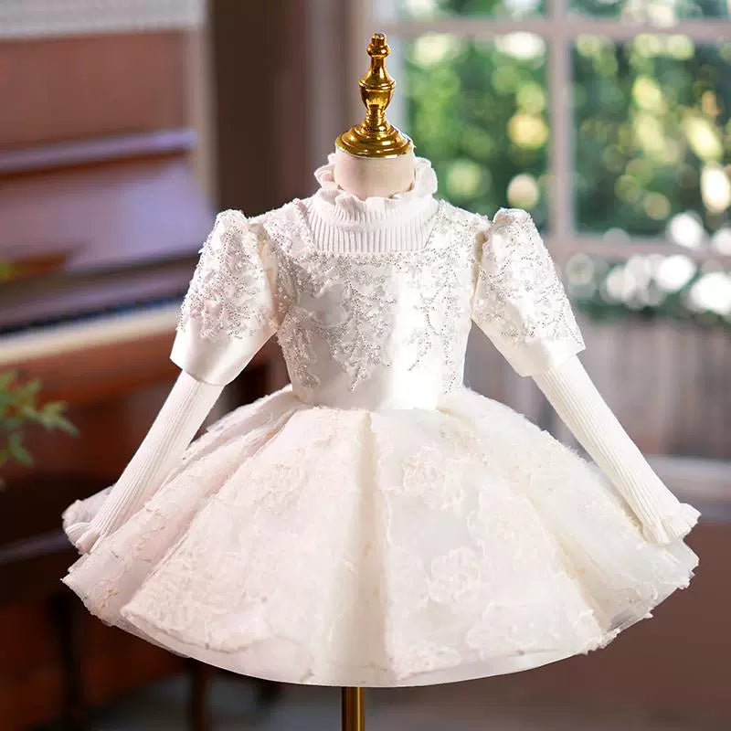 Girls Elegant Princess Dress Flower Girl Wedding Dress