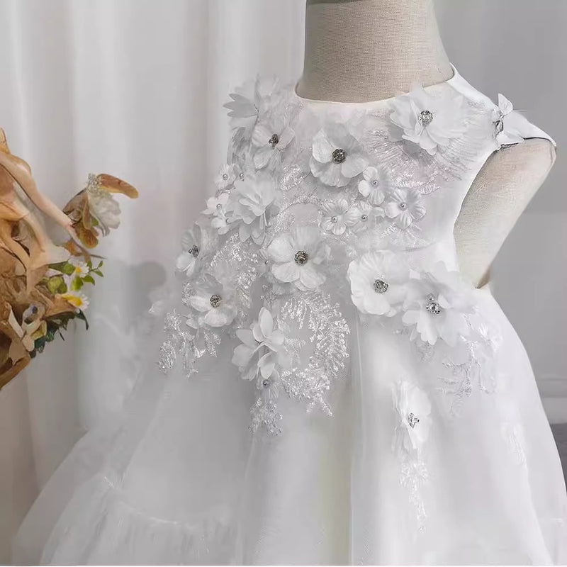 Baby Birthday Puffy Dress Flower Girl Wedding Princess Dress