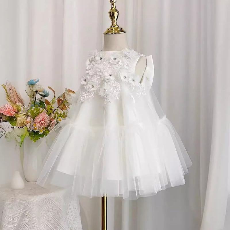 Baby Birthday Puffy Dress Flower Girl Wedding Princess Dress