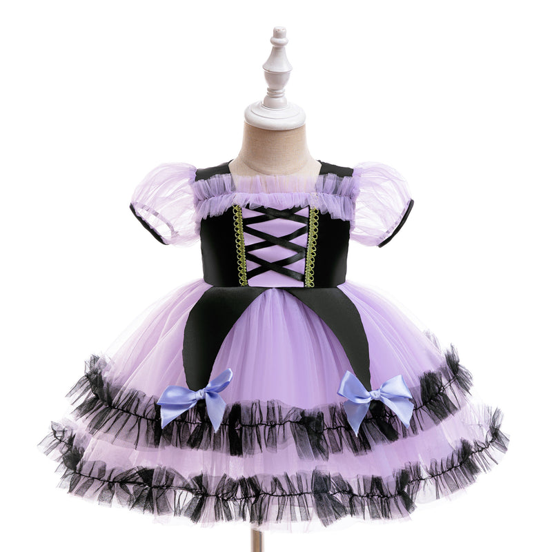 Cute Halloween Dress Girls Cosplay Princess Dress Toddler Costume Dress