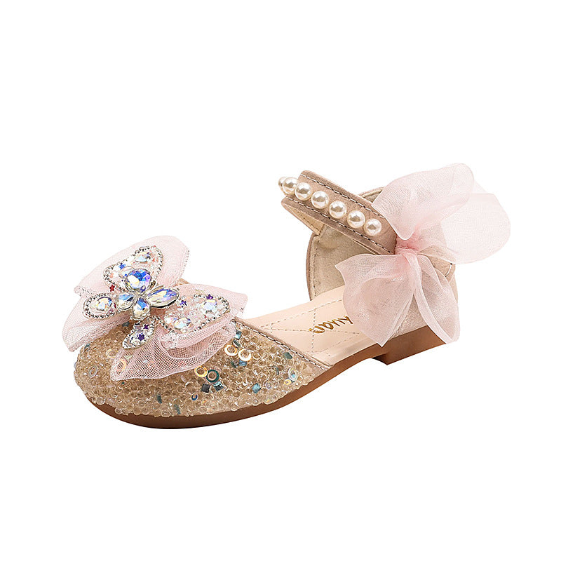 Baby Girl Cute Princess Diamond Leather Shoes