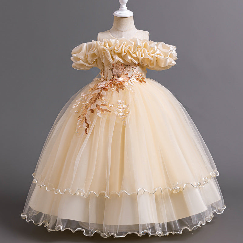 Children's Birthday Princess Dress Girl Wedding Elegant Dress