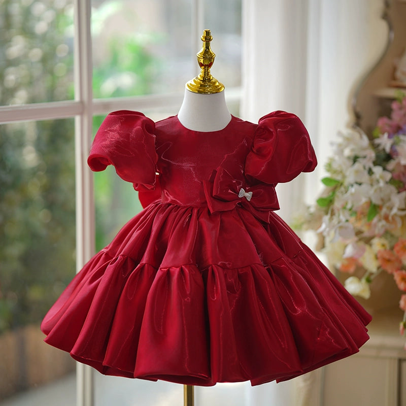 Cute Festival Dress Baby Girl Fluffy Dress Toddler Birthday Party Princess Dress