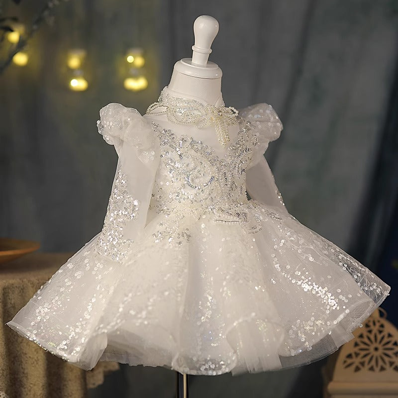 Baby Girls Birthday Dresses Sequined Dress Flower Girls  Toddler Beauty Pageant Dress