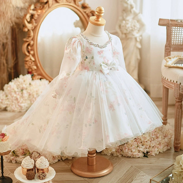 Spring Girl Birthday Princess Dress Flower Girl Puffy Dress