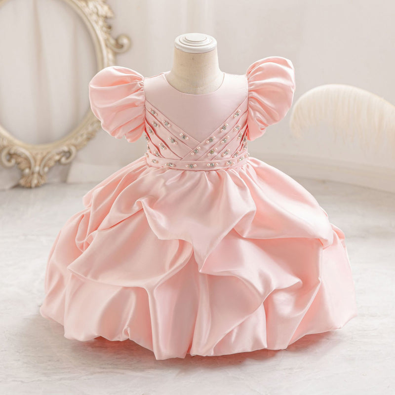 Flower Girl Dresses Baby Girl  Puff Sleeves Dresses