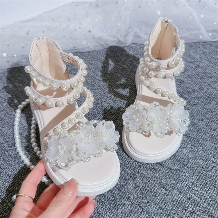 Girls Summer Shiny Sandals Cozy Rhinestone Princess Shoes