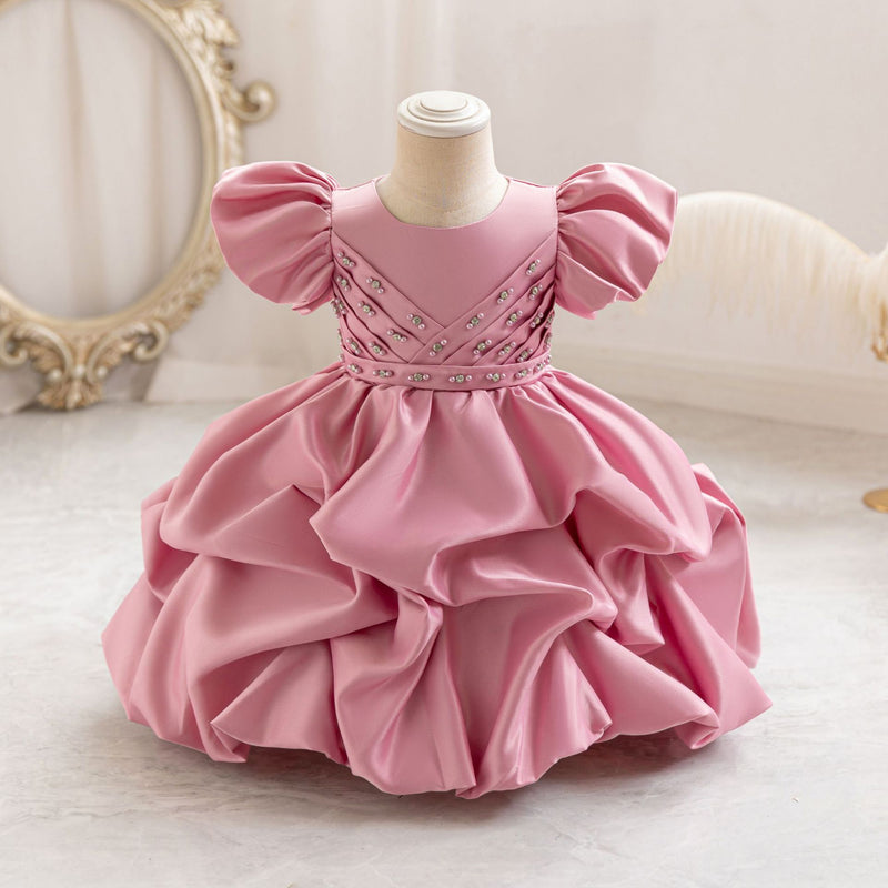 Flower Girl Dresses Baby Girl  Puff Sleeves Dresses