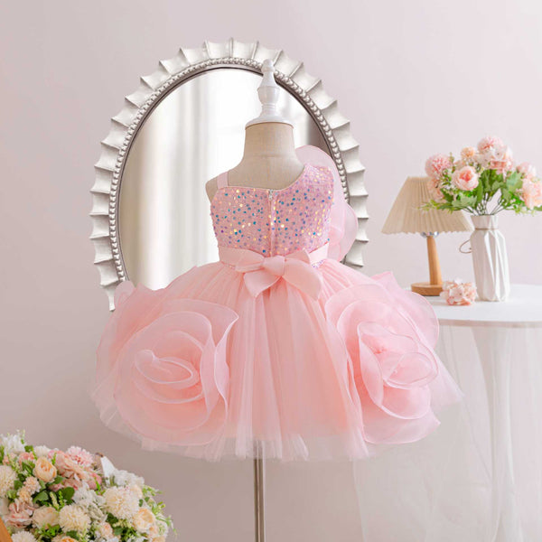 Cute First Communion Dresses Big Flower Princess Dress