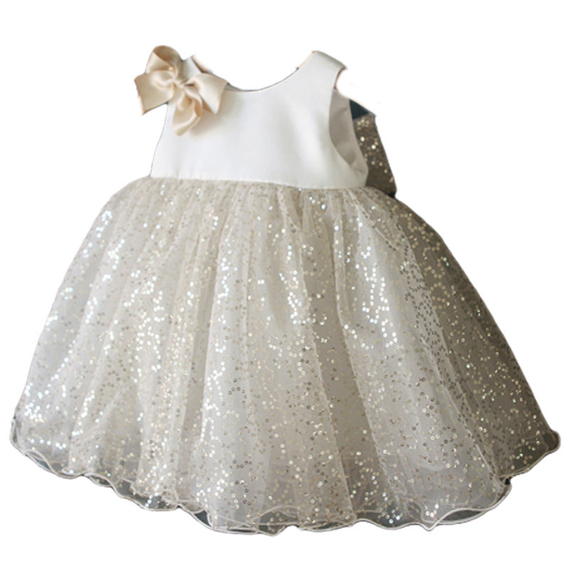 Elegant Baby Girls 1st Birthday Princess Dresses Toddler Sequin Dresses