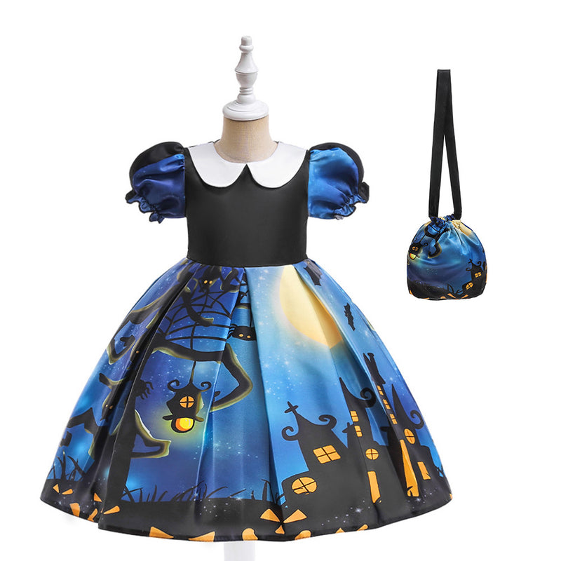 Halloween Dress Girls Cosplay Princess Dress Party Role Play Costume