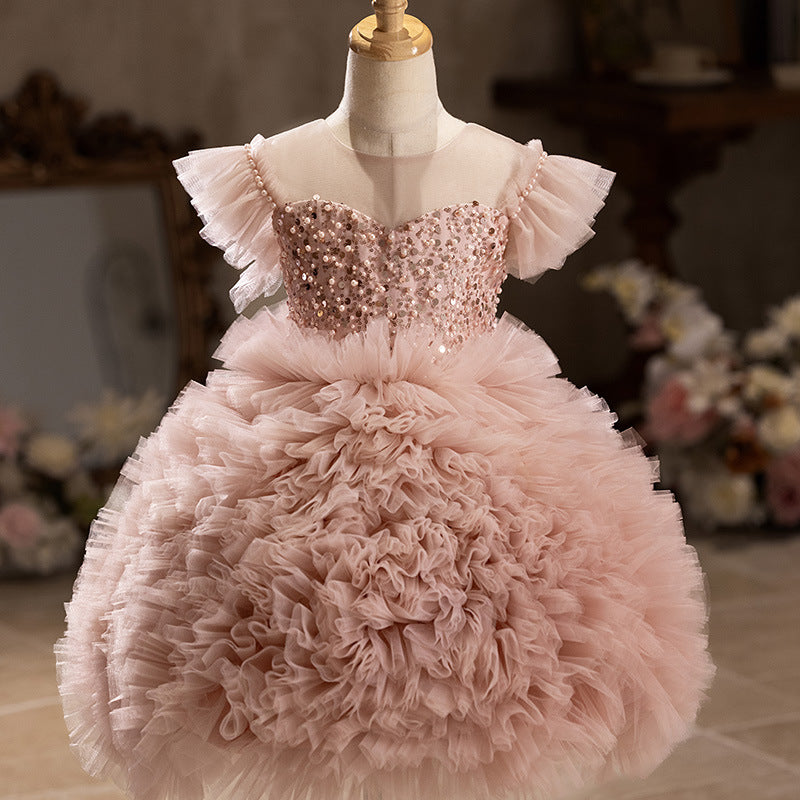 Toddler Christmas Dress Girl Birthday Puffy Dresses Flower Girl Dresses