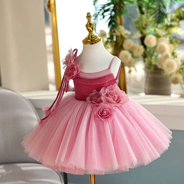 Cute Girl Birthday Dress Flower Girl Wedding Puffy Princess Dress