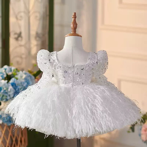 Cute Baby Girl Christmas Dress Toddler Pageant First Communion Princess Dress