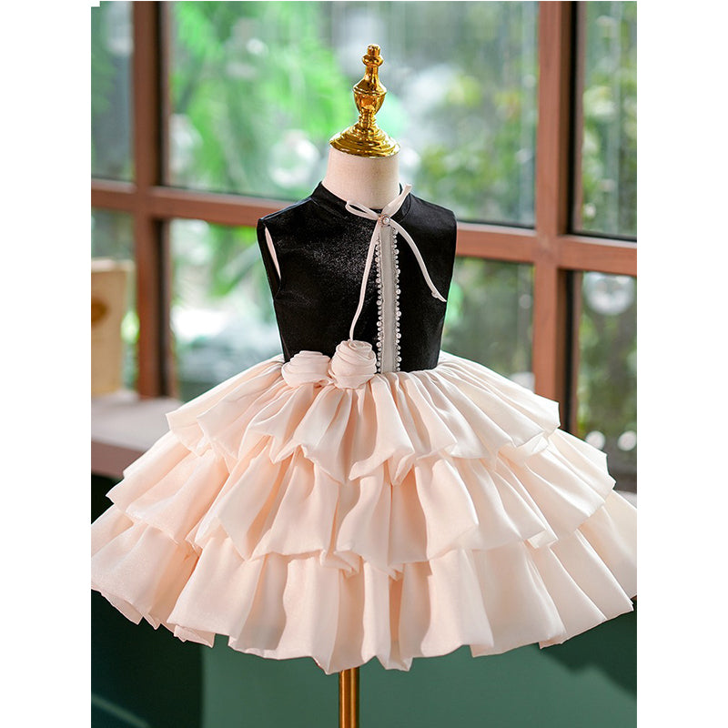 Champagne Birthday Dress Fluffy Princess Dress