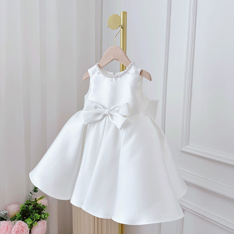 Birthday Dress White Two Piece Long Sleeve Princess Dress