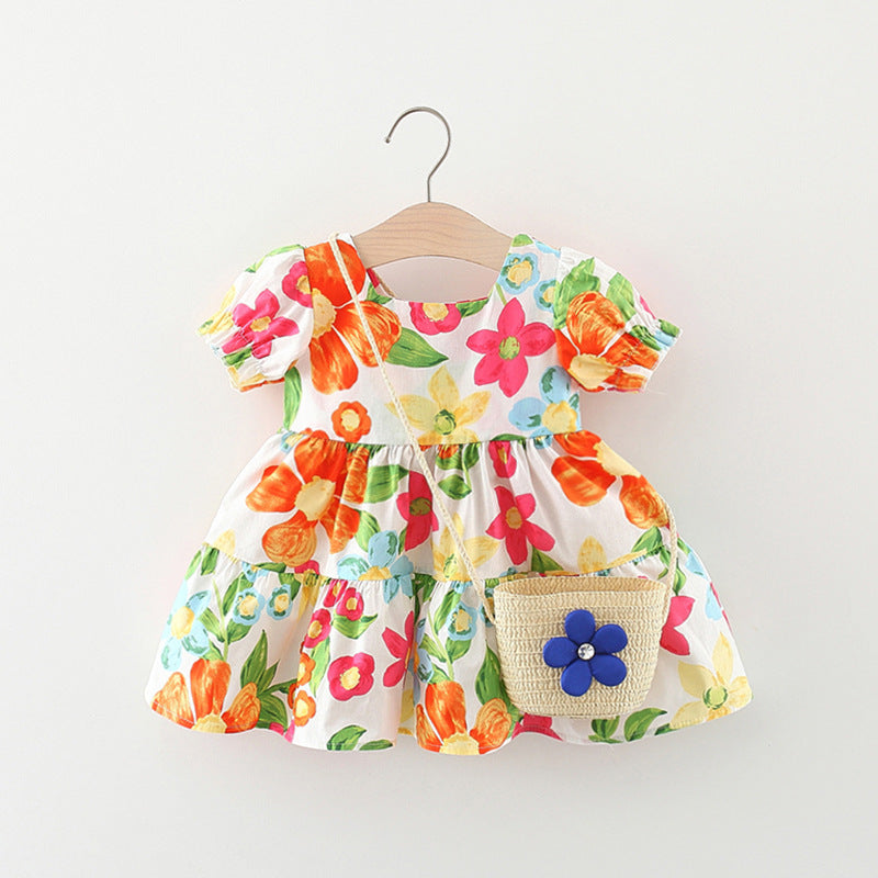 Cozy Baby Girls  Flower Dress Summer Baby Girls Cozy Princess Dress