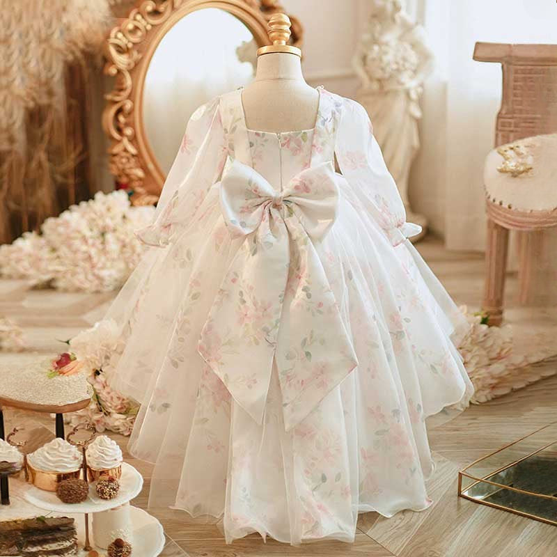 Spring Girl Birthday Princess Dress Flower Girl Puffy Dress